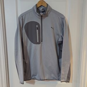 Puma Men's Performance Gray 1/4 Zip Pullover